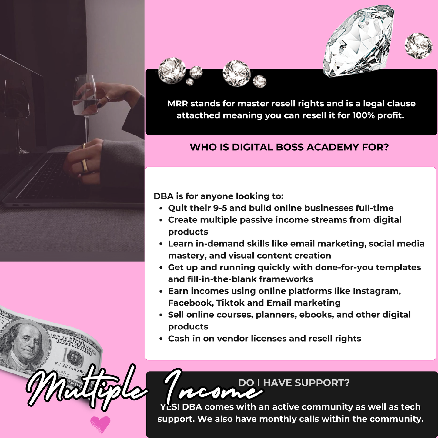 DBA Volume 1 & 2 | Big Birthday Sale! Digital Boss Academy | 1400 PLR Canva Templates| MRR| Course | digital Course | Resale Course,